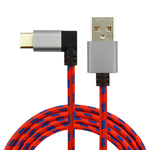 90 degree angled usb type c cable